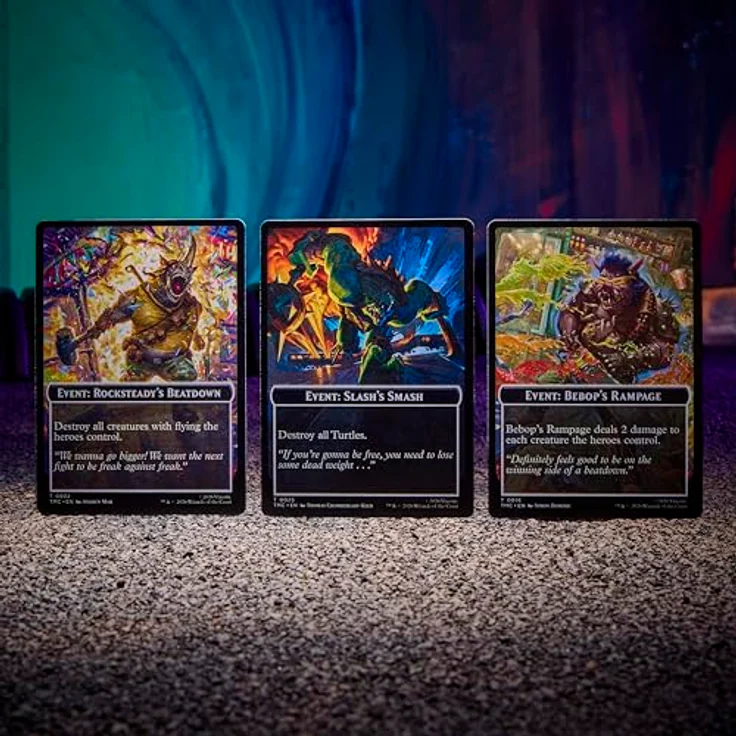 Wizards of the Coast Magic: The Gathering Teenage Mutant Ninja Turtles Turtle Team Up, Sammelkartenspiel mit 4 vorgefertigten 60-Karten-Decks und Play-Boostern, Englisch – Bild 6