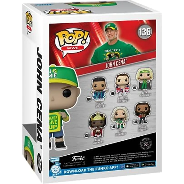 Funko Pop! WWE: John Cena - (Never Give Up) - Vinyl-Sammelfigur - Offizielle Handelswaren - Spielzeug Für Kinder und Erwachsene - Sports Fans - Modellfigur Für Sammler und Display - Funko – Bild 3