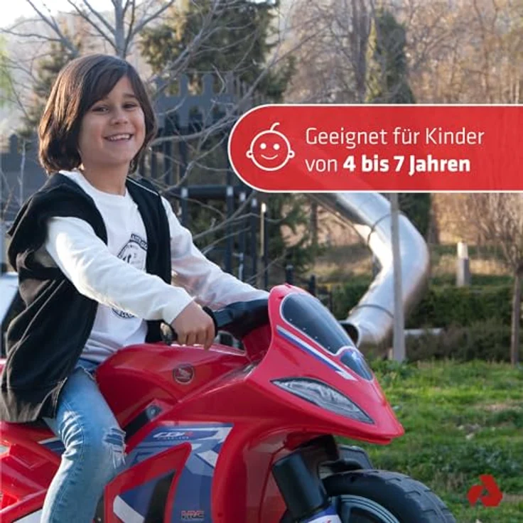Injusa Gewinner Honda CBR Fireblade, Rutschmotorrad für Kinder ab 3 Jahren, 99 x 39 x 61 cm, rot – Bild 4