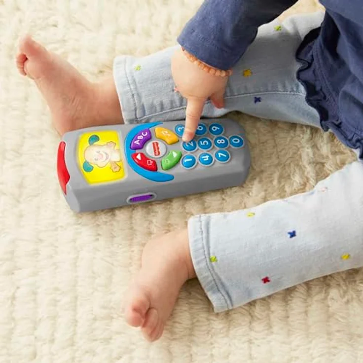 Fisher-Price Hündchen-Fernbedienung Lernspielzeug mit Musik und Lichtern für Babys, Französisch-Version, HXB87, ab 6 Monaten – Bild 4