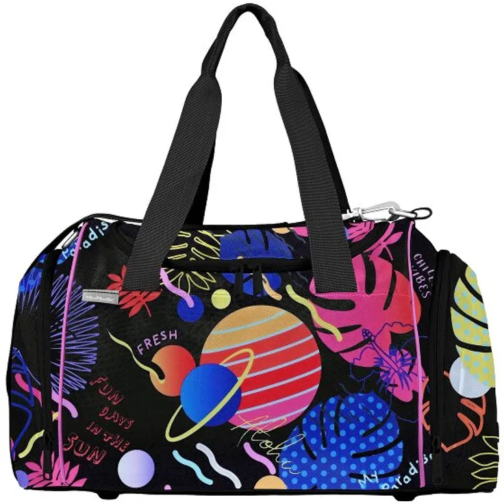 McNeill Sporttasche 37 cm, schwarz, 100% Polyester, ideale Kindersporttasche