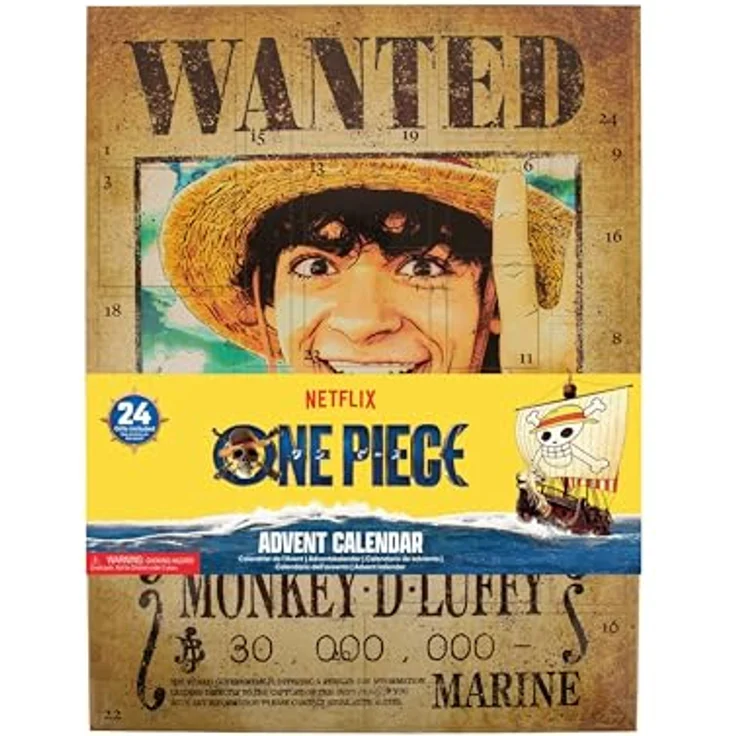 Cinereplicas One Piece Adventskalender 2025, Offiziell lizenziert mit 24 exklusiven Geschenken – Bild 2