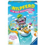 Ravensburger 22361 - Das Nilpferd in der Achterbahn Kids - Gesellschaftsspiel für Kinder und Familien ab 7 Jahren, für 3-6 Spieler - Partyspiel