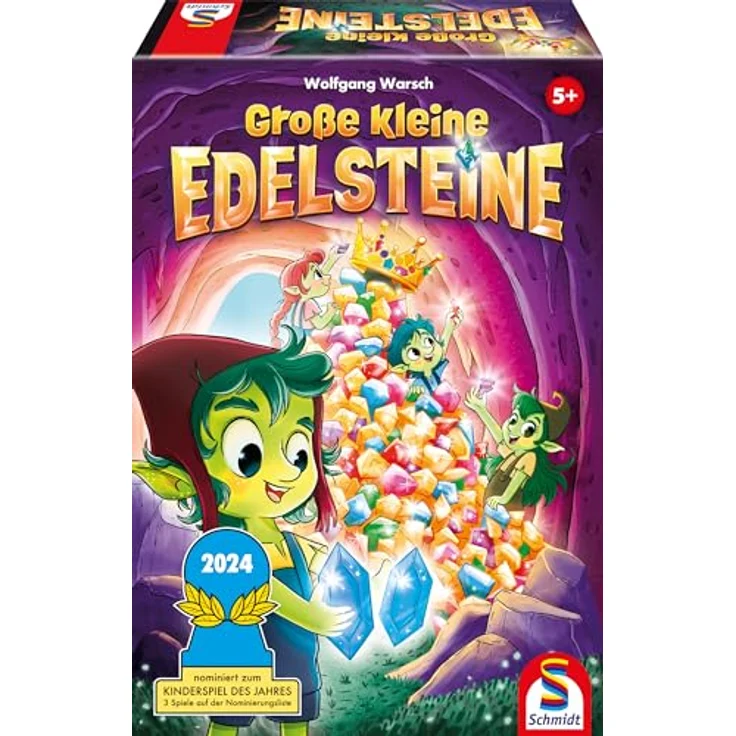 Schmidt Spiele Große kleine Edelsteine, Brettspiel für Kinder ab 3 Jahren, spannendes Kobold-Abenteuer – Bild 1