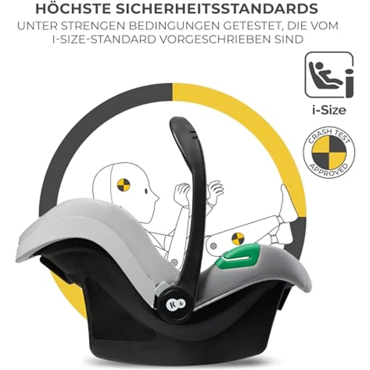 KinderKraft Newly 3in1 Mink Pro, Kombikinderwagen in Moonlight Grey mit einfachem Klappsystem und verstellbaren Elementen – Bild 3