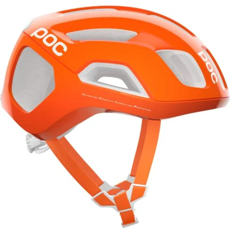 POC Ventral AIR MIPS Rennradhelm - Fahrradhelm mit präzisen Belüftungsöffnungen, Fluorescent Orange AVIP – Bild 3