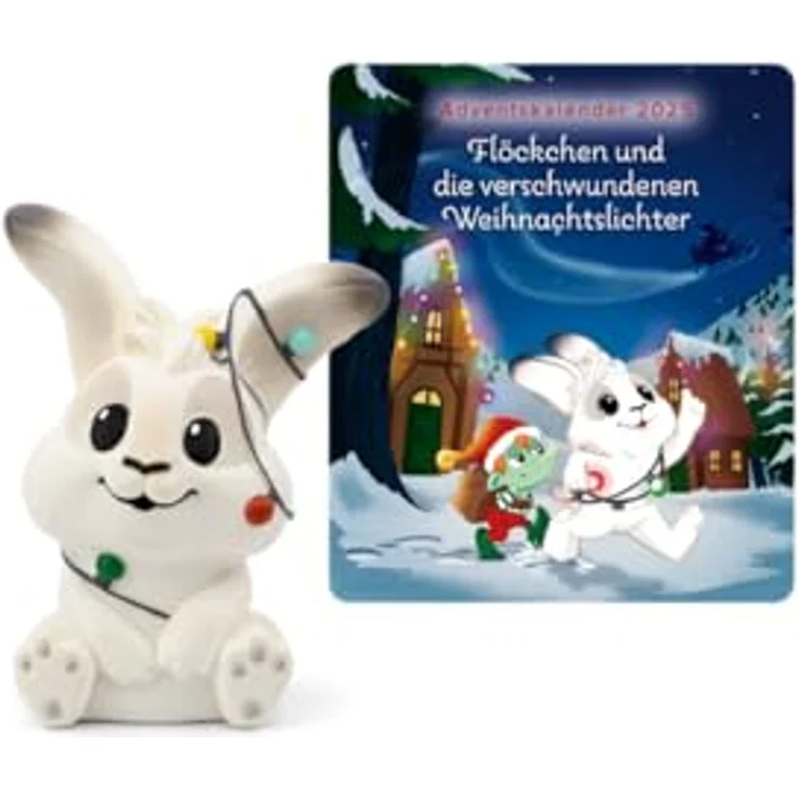 tonies Hörspielfigur Adventskalender 2025 - Flöckchen + die verschwundenen Weihnachtslichter, interaktive Hörspielgeschichte für Kinder, Weihnachtsabenteuer – Bild 1