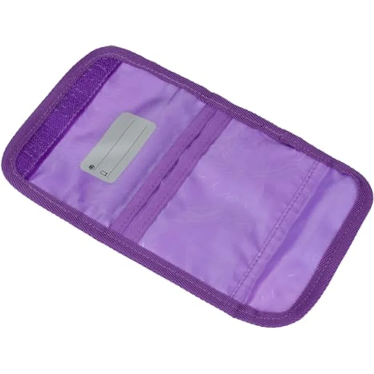 Baagl Brustbeutel Kinder - Geldbörse für Mädchen, Mini Portemonnaie mit Münzfach und Kordel, robustes Polyester, Pferd Design, 14,5 x 8,5 cm – Bild 3
