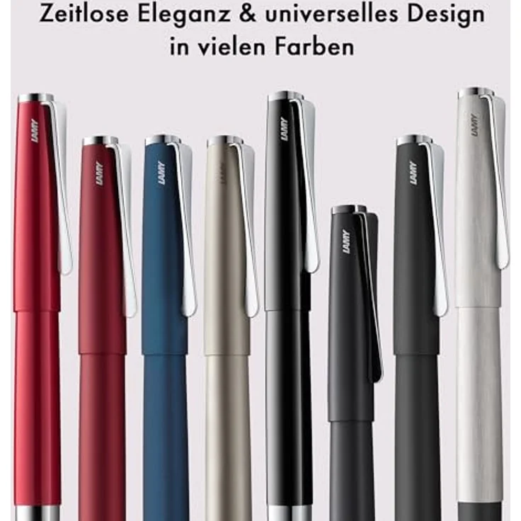 LAMY Füllfederhalter studio, Propellerförmiger Clip, Federbreite M, Ganzmetallgehäuse, zeitlose Eleganz – Bild 7