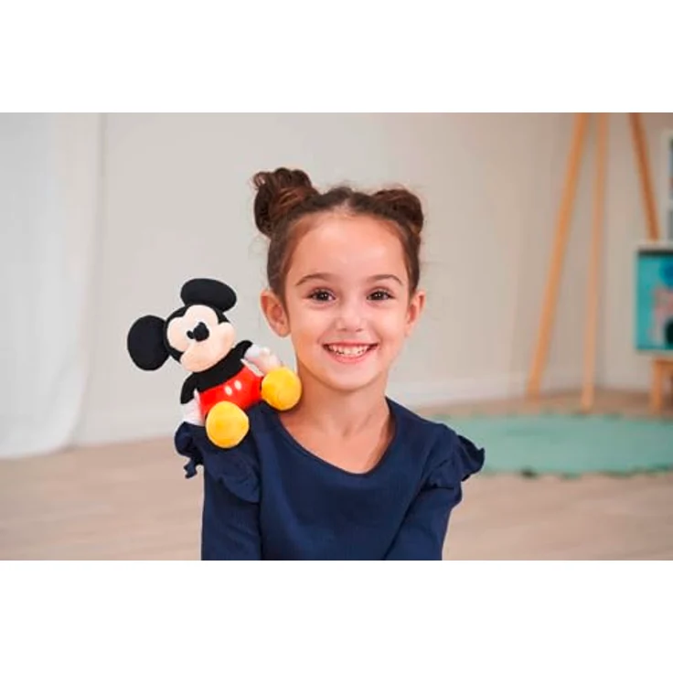 Simba 6315870460, Disney Micky Maus Schulter-Kuscheltier (12 cm), magnetische Plüschfigur für Fans & Kinder ab 0 Jahren – Bild 4