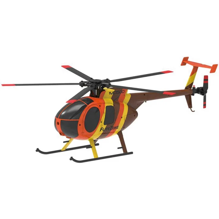 FliteZone Hughes MD500 Helicopter (Hawaii) RTF, ferngesteuertes Modell mit Gyro-Stabilisierung, 45 cm Länge, tropisches Design