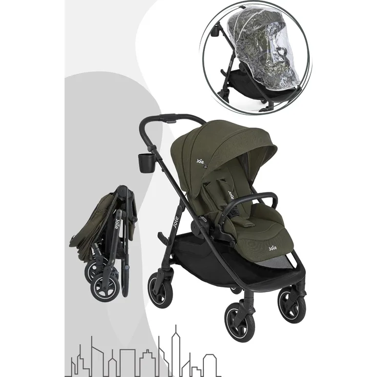 Joie Versadrift, Sportwagen Buggy mit höhenverstellbarem Schiebegriff, mehrfach verstellbarer Rückenlehne und pannensicheren Reifen