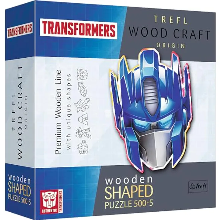 Trefl 20195 Wood Craft Transformers Puzzle Holz Contured, Mehrfarbig
