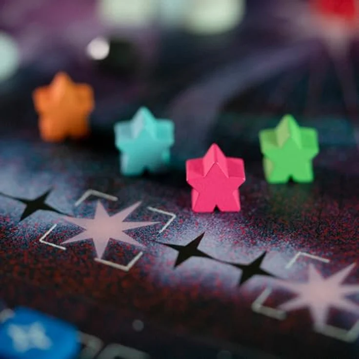 Wonderbow Nebula Brettspiel, Sternen-Puzzler mit Dunkelnebel-Effekt und strategischen Zielen, für 2-4 Spieler, ab 8 Jahren – Bild 3