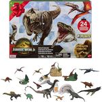 Jurassic World Wild Roar Adventskalender, Spielzeugfigur 30cm, mehrfarbig für Kinder ab 4 Jahren