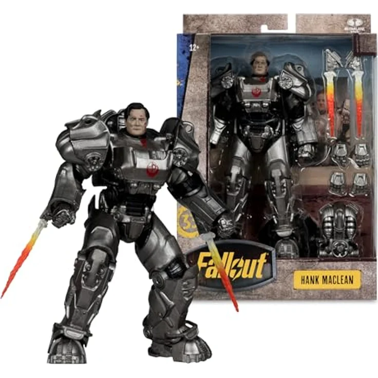 McFarlane Fallout Actionfigur Hank MacLean, 19 cm detailreiche Sammelfigur mit Zubehör und Base – Bild 6