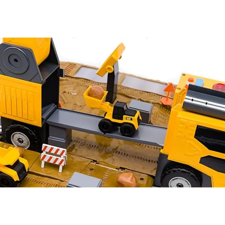 No Name CAT Little Machines Jumbo Kran Spielset, mit beweglichem Kran, Lichtern und Geräuschen, für Kinder ab 3 Jahren – Bild 4