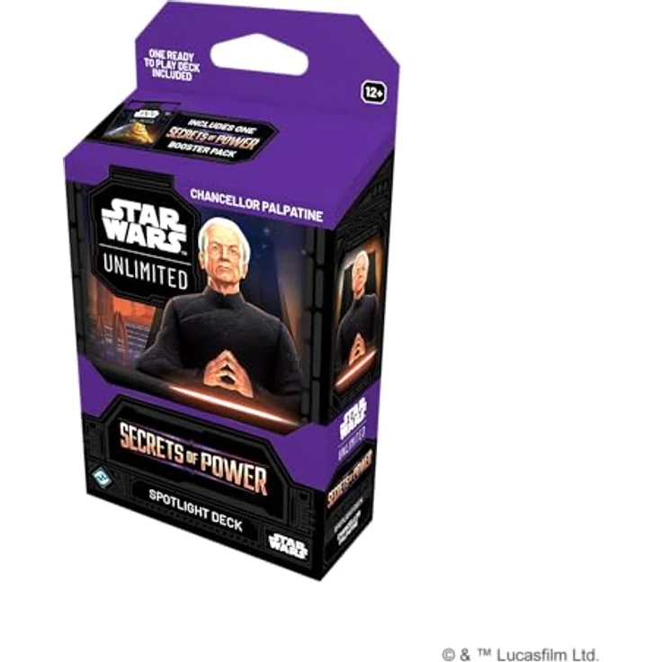Asmodee Star Wars: Unlimited Trading Card Game - Spotlight Deck Palpatine mit 50 exklusiven Karten und 1 Booster, für 2+ Spieler, Englisch, Alter 12+ – Bild 4