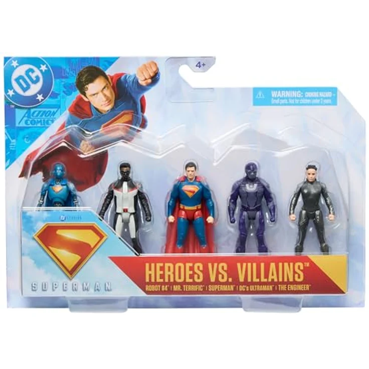 DC Comics Superman - Geschenkset mit 5 Action-Figuren, 8 cm, kompatibel mit "Festung der Einsamkeit", Spielzeug für Kinder ab 4 Jahren – Bild 1