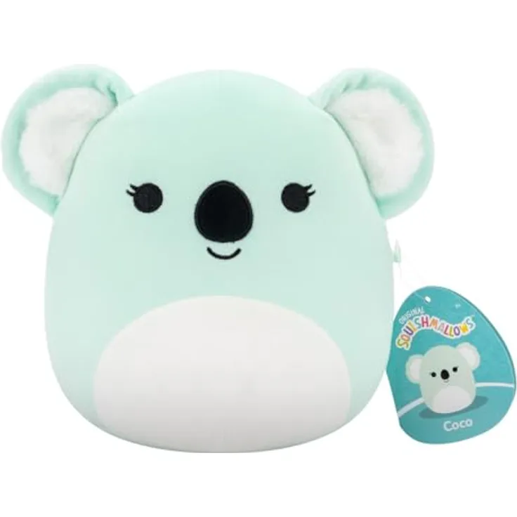 Squishmallows Original Coco Koala, 19,1 cm, weicher Plüsch mit einzigartigem Namen und Bio