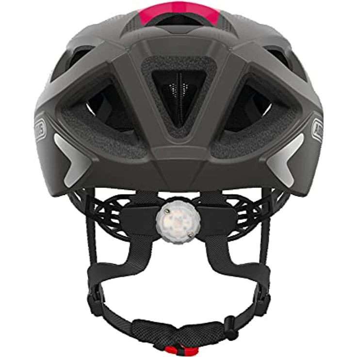 ABUS Stadthelm Aduro 2.0 - Allround-Fahrradhelm mit Licht - in sportivem Design für den Stadtverkehr - für Damen und Herren - Grau, Größe S – Bild 3