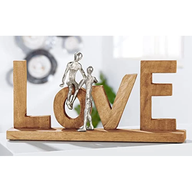 Casablanca Holz Deko Buchstaben - Schriftzug Love - Dekoration und Geschenk Hochzeit - Breite 50 cm – Bild 2