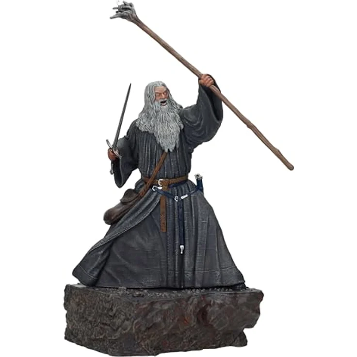 SD Toys Actionfigur Der Herr der Ringe Gandalf aus Moria, 27 cm, grau/braun, 100% Kunststoff, in Geschenkverpackung – Bild 1