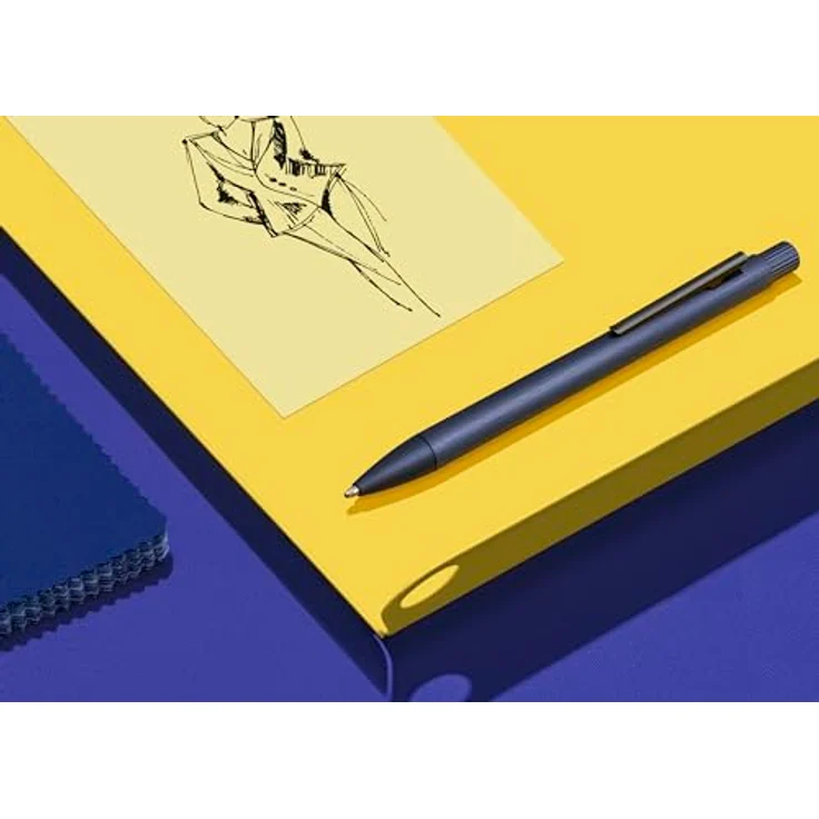 Faber-Castell Kugelschreiber Neo Slim, Slimdesign aus Aluminium, dunkelblau – Bild 3