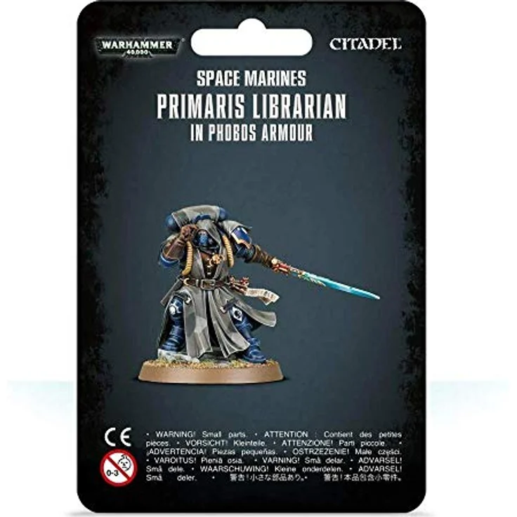 Games Workshop W40k: Primaris Librarian in Phobos Armour, Sammelfigur der Space Marines – Bild 1