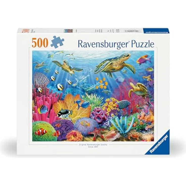 Ravensburger Puzzle 12000197, Tauchspaß Unterwasser, 500 Teile im Format 49,30 cm x 36,20 cm, ab 12 Jahren geeignet – Bild 2