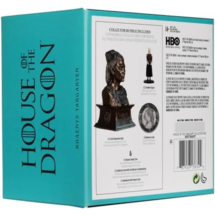 McFarlane Toys House of the Dragon Collector Box Rhaenys Targaryen, Sammelfiguren-Set mit Mini-Figur, Charakterbüste und Echtheitszertifikat – Bild 6