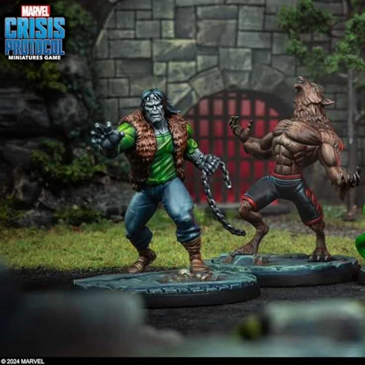 Atomic Mass Games AMGD2130 - Marvel: Crisis Protocol - Monsters Unleashed Character Pack, Erweiterung mit Dracula, Werewolf by Night, Lebender Mumie und Frankensteins Monster, für 2 Spieler ab 14 Jahren – Bild 7