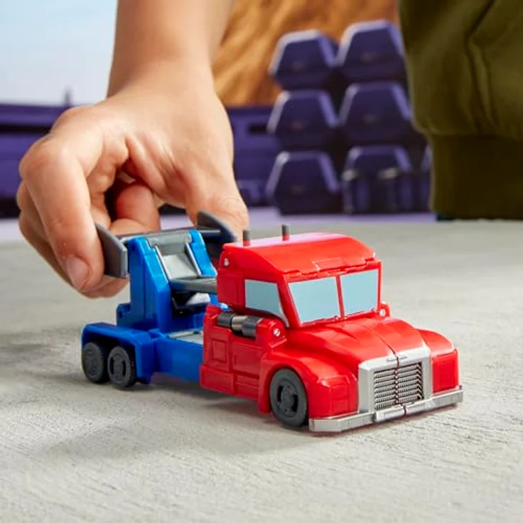 Transformers EarthSpark 1-Step Smash Changers Optimus Prime, 10 cm große Action-Figur, verwandelbar zwischen Roboter und Truck – Bild 4