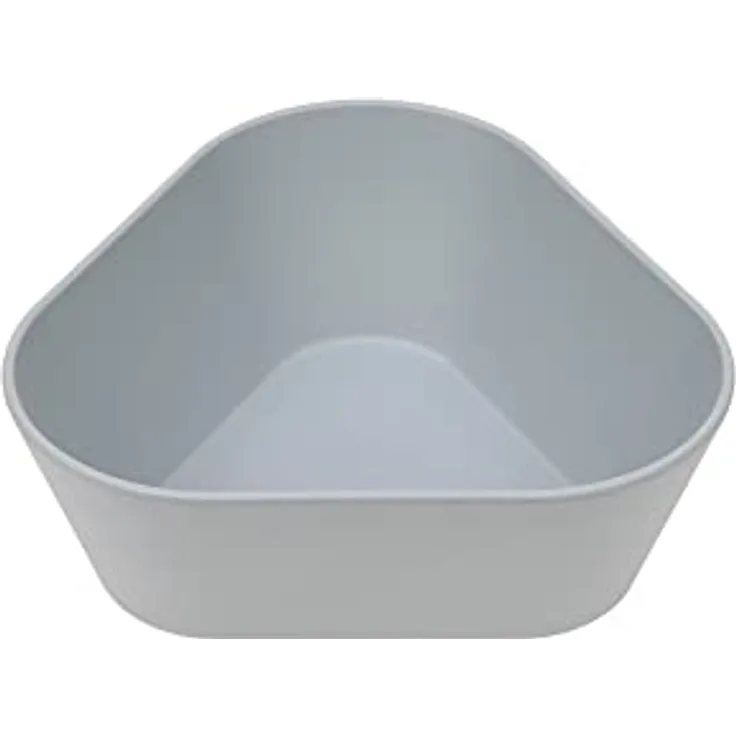 LÄSSIG Kinder Schüssel ohne Melamin, BPA-frei, aus Biokomposit/Bowl Geo, grey-blue
