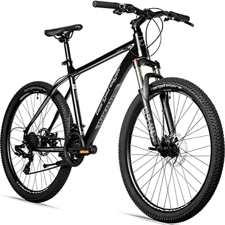 Bergsteiger Makalu 26 Zoll Mountainbike Aluminium, geeignet ab 150 cm, Scheibenbremse, Shimano 21 Gang-Schaltung, Hardtail, Jungen-Fahrrad & Herren-Fahrrad – Bild 1