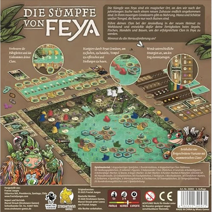 Strohmann Games Die Sümpfe von Feya, Strategisches Brettspiel für die ganze Familie – Bild 3