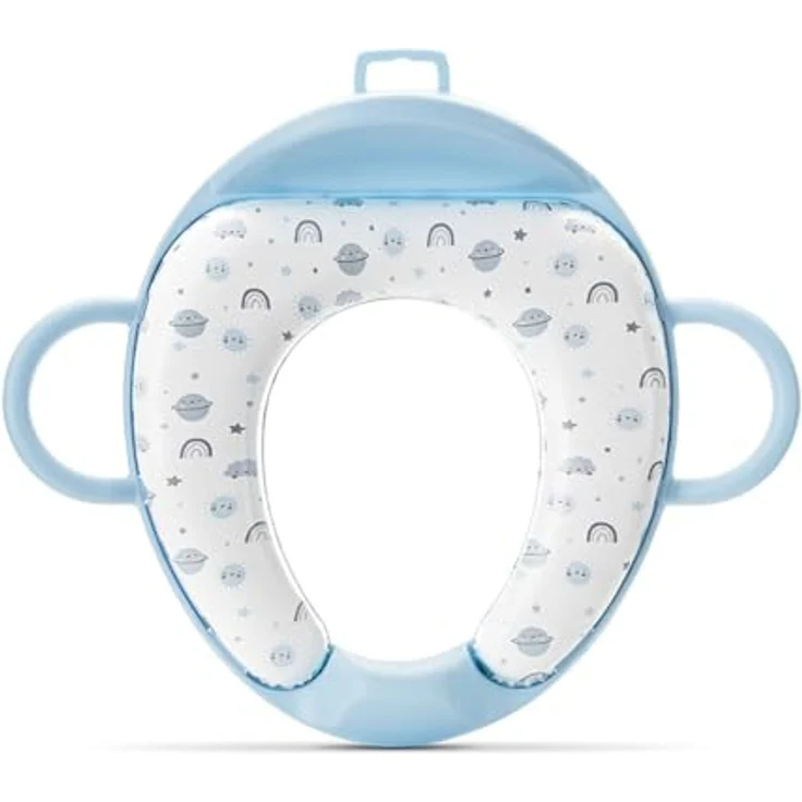 Lorelli Baby-Toilettensitz mit Rückenlehne, Handgriff, gepolstert und Spritzschutz, Kunststoff, 11 cm – Bild 3