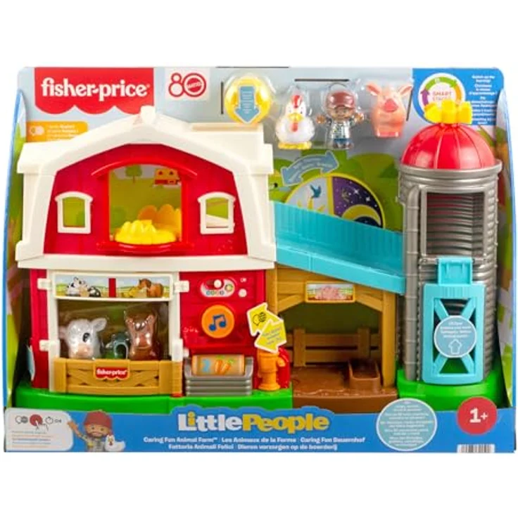 Fisher-Price® Little People Bauernhof Lernspielzeug mit Sound, interaktives Spielset, 50+ Lieder, mehrsprachig (D, F, E, I, DU) – Bild 7