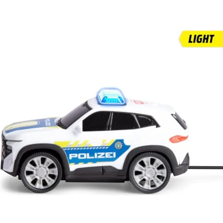 Dickie Toys BMW XM Police Racer 1:36, ferngesteuertes Polizeiauto mit Kabel Fernsteuerung, Lichtfunktion und Try Me, für Kinder ab 3 Jahren – Bild 3