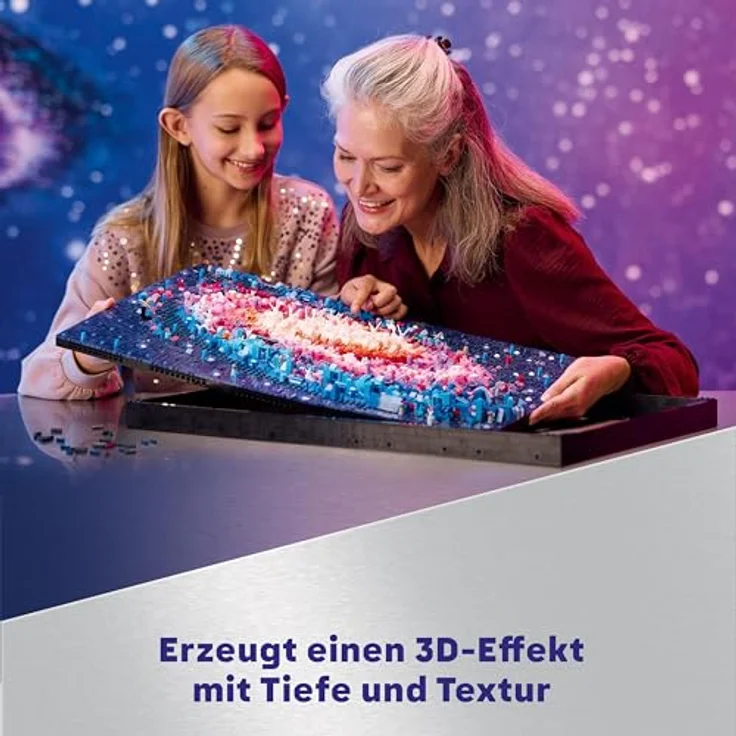 LEGO Art Die Milchstraßen-Galaxie, Wanddeko, Bauset für Erwachsene, kreative Aktivität, 3D-Effekt, Astronomie-Geschenk für Weltraumfans, 31212 – Bild 4