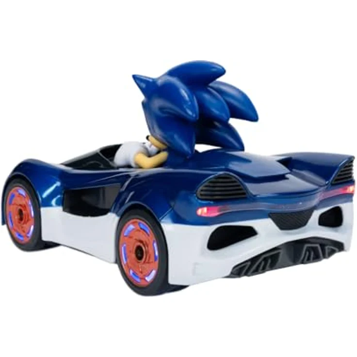 Jakks Pacific Sonic Speed Star Lightning R/C Driftfahrzeug, funkferngesteuertes Auto mit zwei Fahrmodi und Lichteffekten – Bild 3