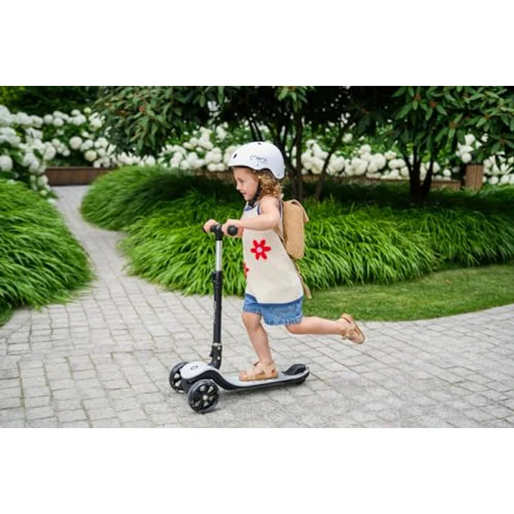 MoMi SAN 2-in-1 3-Rad-Kinderroller, höhenverstellbarer Lenker 60/66/72 cm, klappbar, LED-Räder, ABEC-7, Trittbremse, 2,7 kg – Bild 13