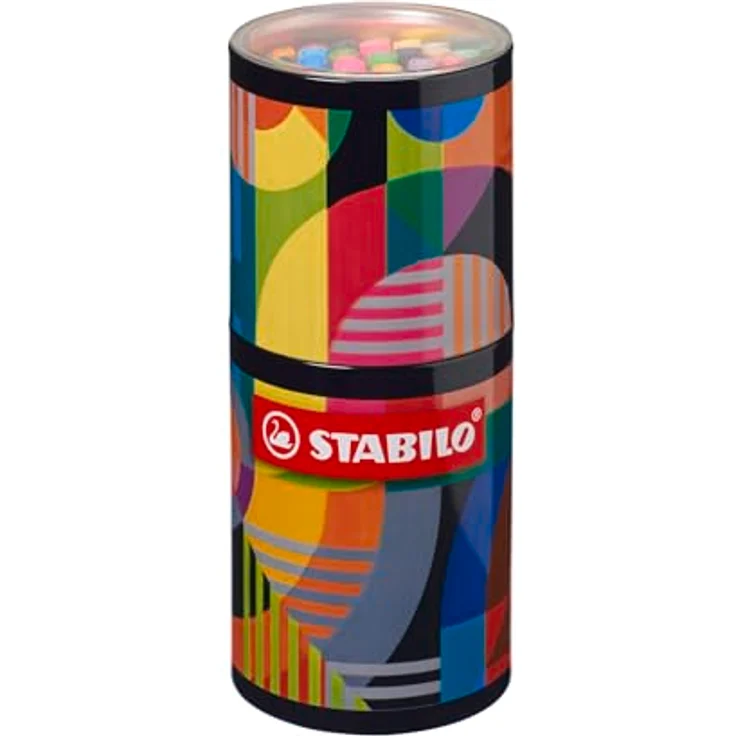 STABILO Point 88, Fasermaler-Set im Metalletui, 45 Stifte, 0.4 mm Spitze, orange mit weißen Kantenstreifen – Bild 2