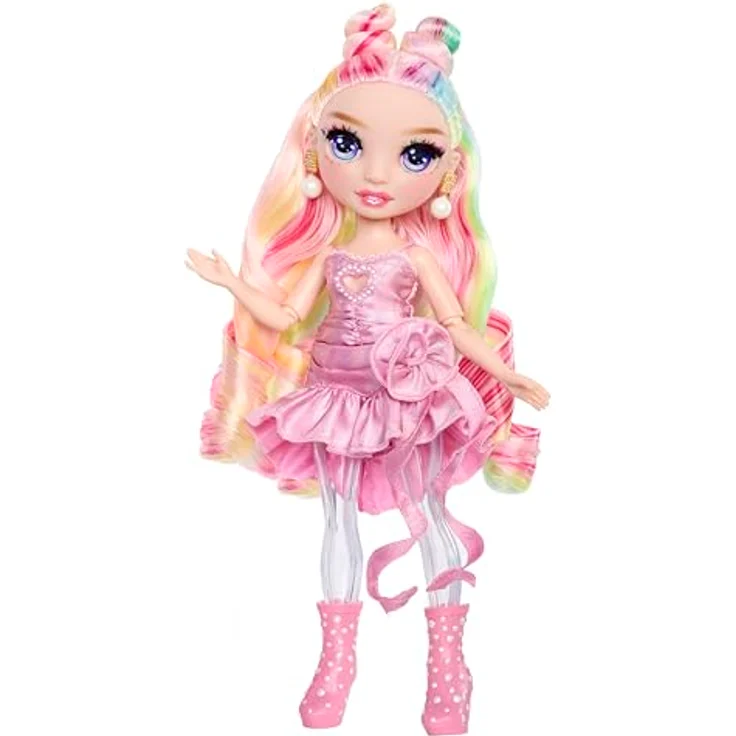 Rainbow High Anziehpuppe Rainbow Shimmers, Fashion Doll Bella mit durchsichtigen Beinen und Glitzer-Schleim, pink – Bild 7