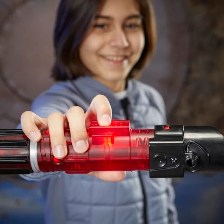 Star Wars Lightsaber Forge Kyber Core Darth Vader, rotes elektronisches individualisierbares Lichtschwert mit durchsichtigem leuchtendem Kern – Bild 5