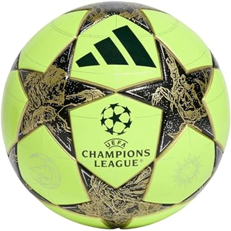 adidas Performance UEFA Champions League Winter Trainingsball, gelbschwarz, Größe 5 – Bild 1