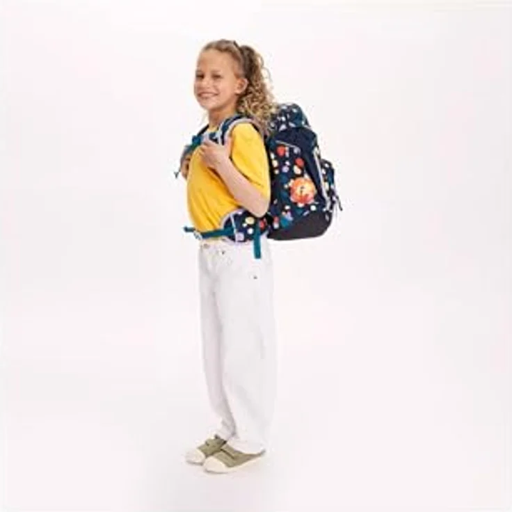 ergobag Schulranzen pack Set (6-tlg.), ergonomischer Schulrucksack mit Your-Size-System und individuellen Kletties aus recycelten PET-Flaschen – Bild 6