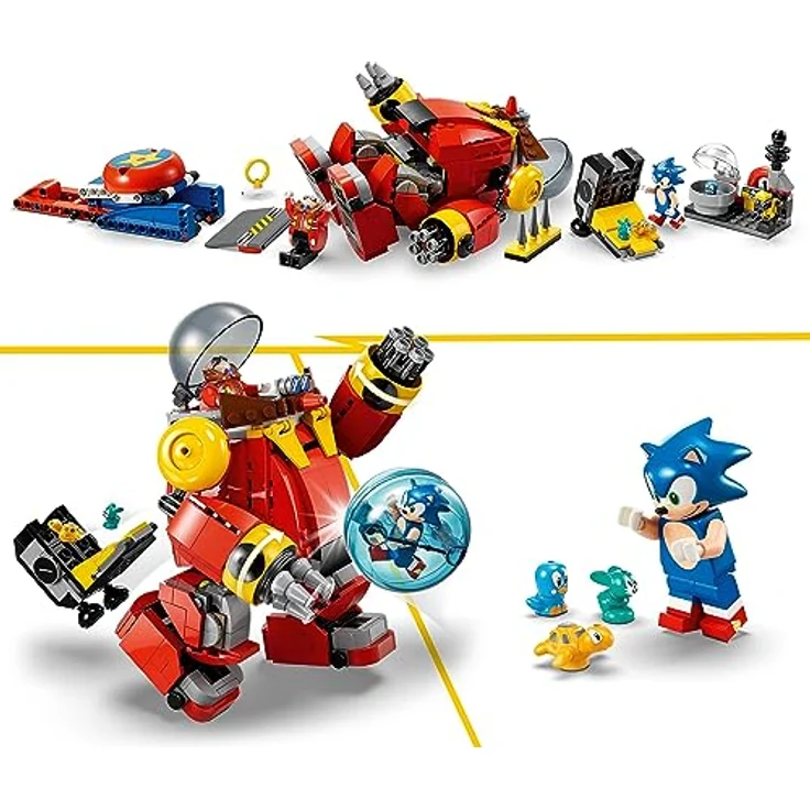 LEGO 76993 Sonic The Hedgehog Sonic vs. Dr. Eggmans Death Egg Robot-Spielzeug für Kinder, Mit Sonics Beschleunigungskugel und Katapult sowie 6 Charakteren, Geschenk für Jungen und Mädchen – Bild 3