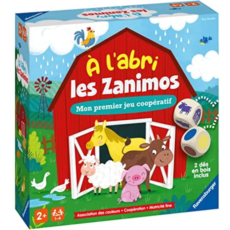 Ravensburger Lernspiel À l'abri les Zanimos, Tischspiel zur Sprachförderung in französischer Sprache, für 1-4 Spieler*innen ab 2 Jahren – Bild 5