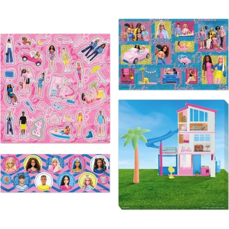 Barbie Kreativset Malibu Aufkleberset, modernes Bastelset für Alltag und Schule – Bild 5